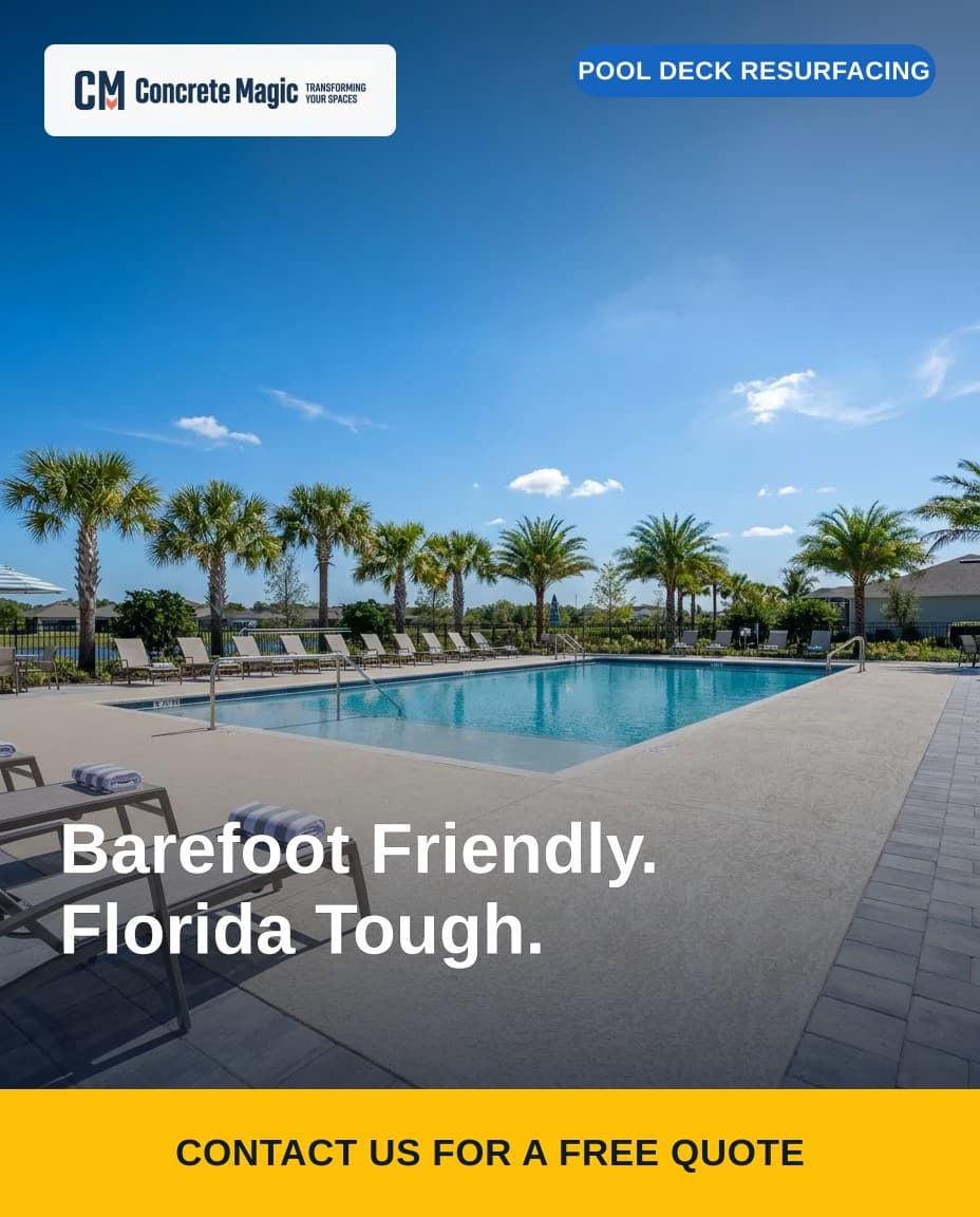 Barefoot Friendly. Florida Tough. social ad graphic