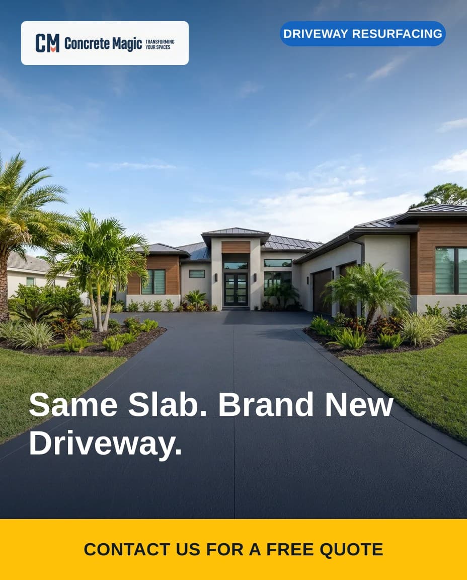 Same Slab. Brand New Driveway. social ad graphic